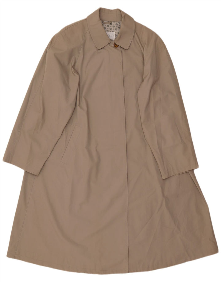 Capa de chuva oversized feminina vintage EU 44 XL algodão bege