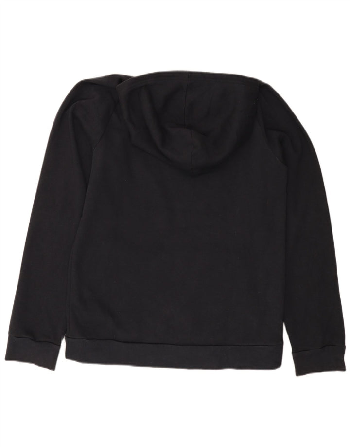 UNDER ARMOUR Meninos moletom com capuz 13-14 anos XL algodão preto