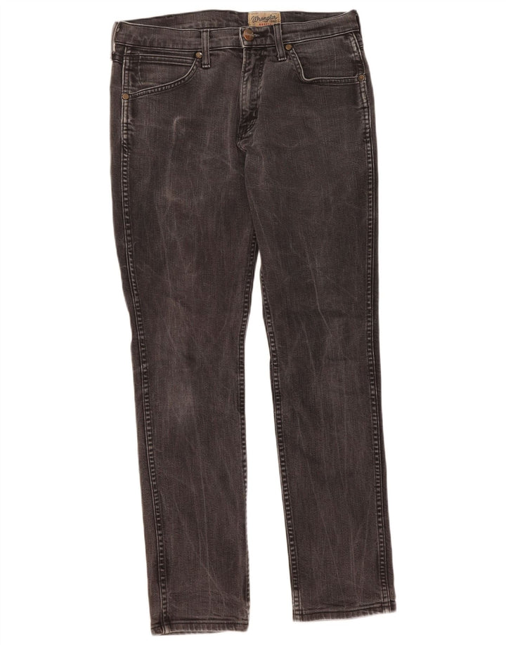 WRANGLER Masculino Bostin Slim Jeans W31 L30 Algodão Cinza