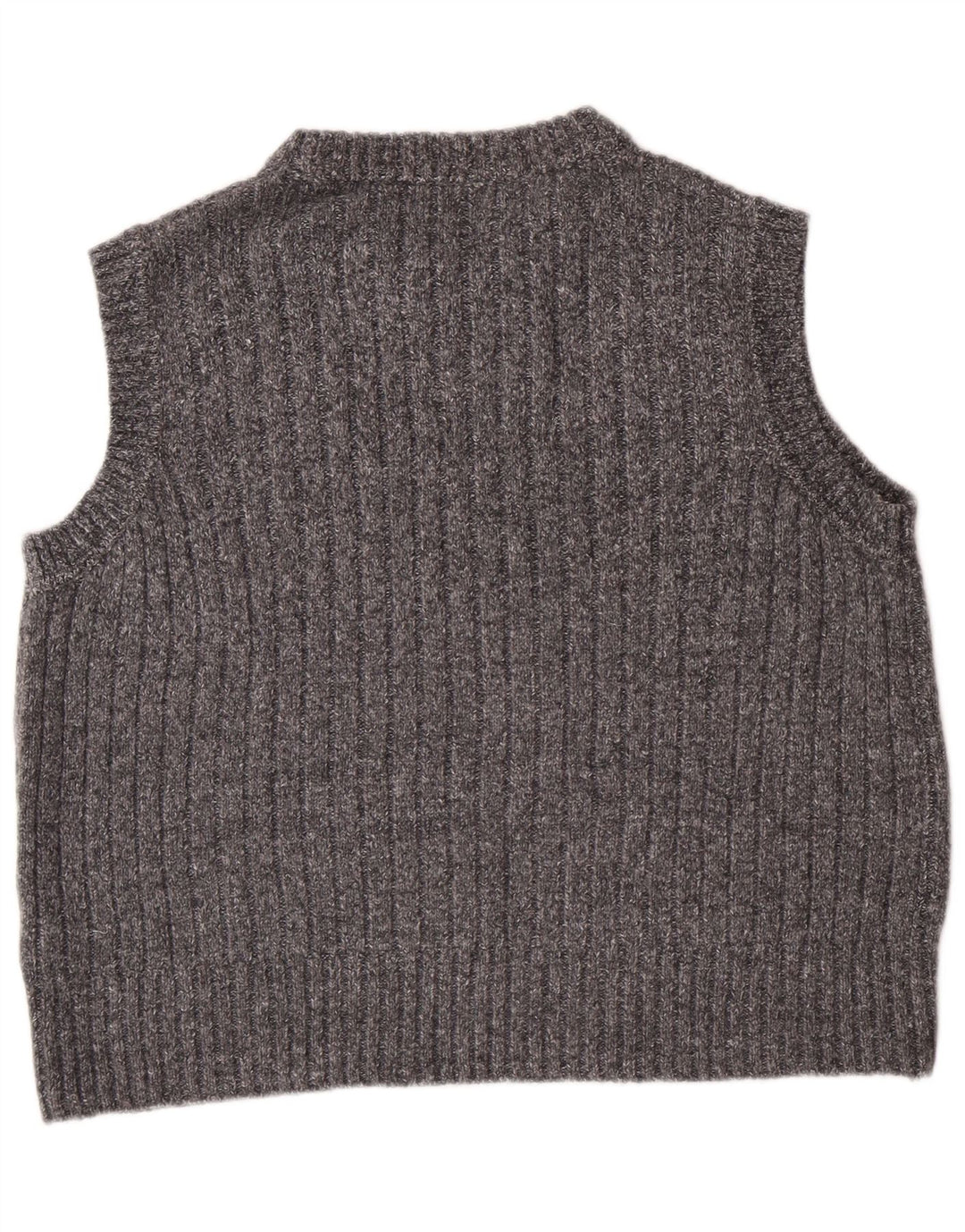 Regata feminina MARKS & SPENCER com colete curto Reino Unido 16 grande poliéster cinza