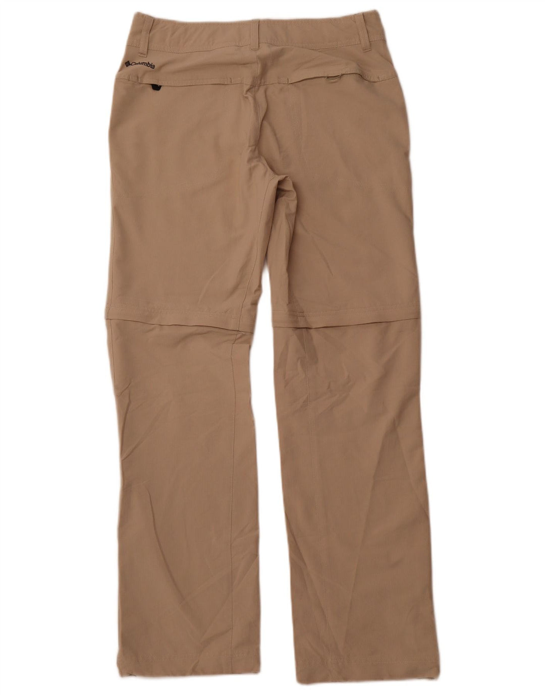 Calça cargo feminina reta COLUMBIA US 8 médio W30 L32 bege
