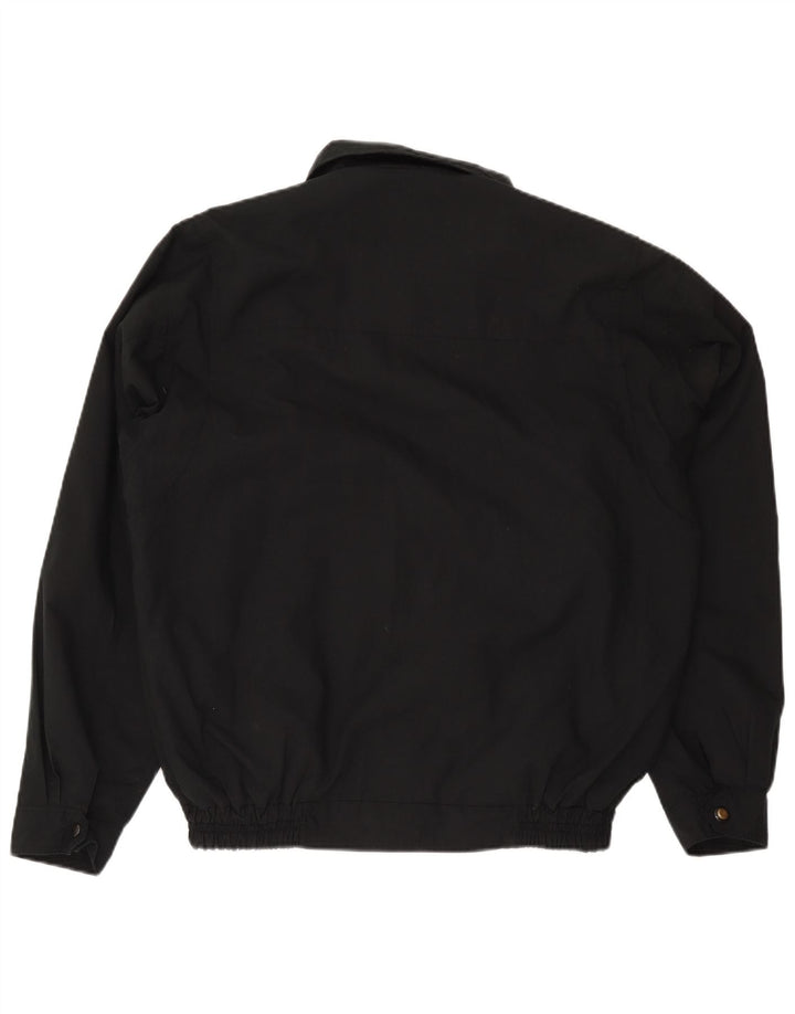 Jaqueta bomber masculina vintage UK 42 XL preta