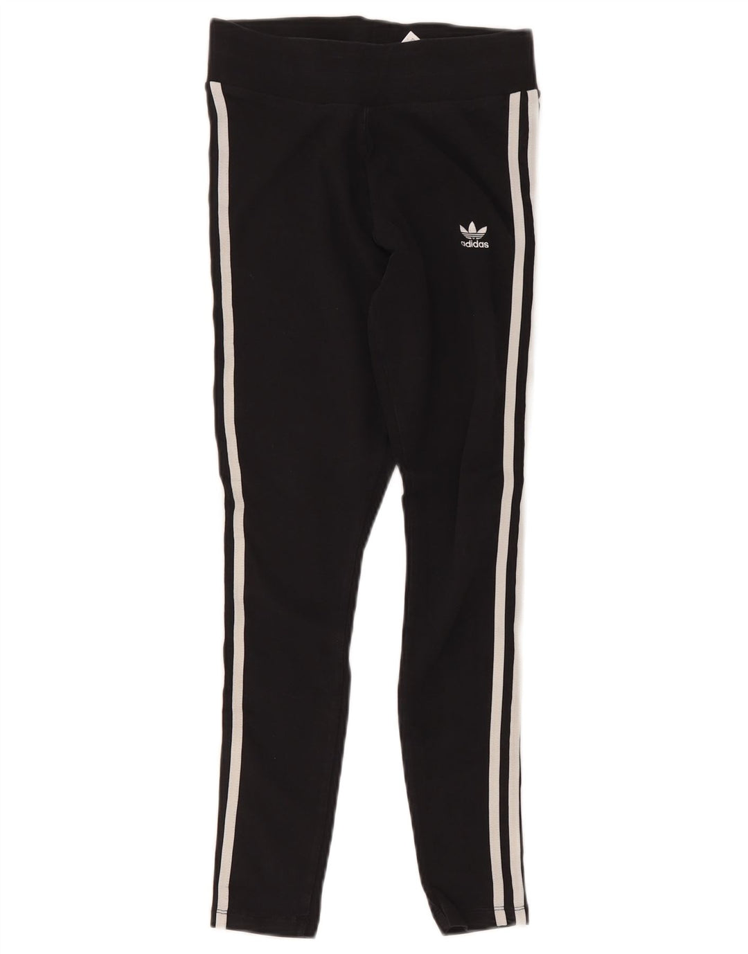 Leggings Adidas Femininas UK 10 Pequenas Algodão Preto