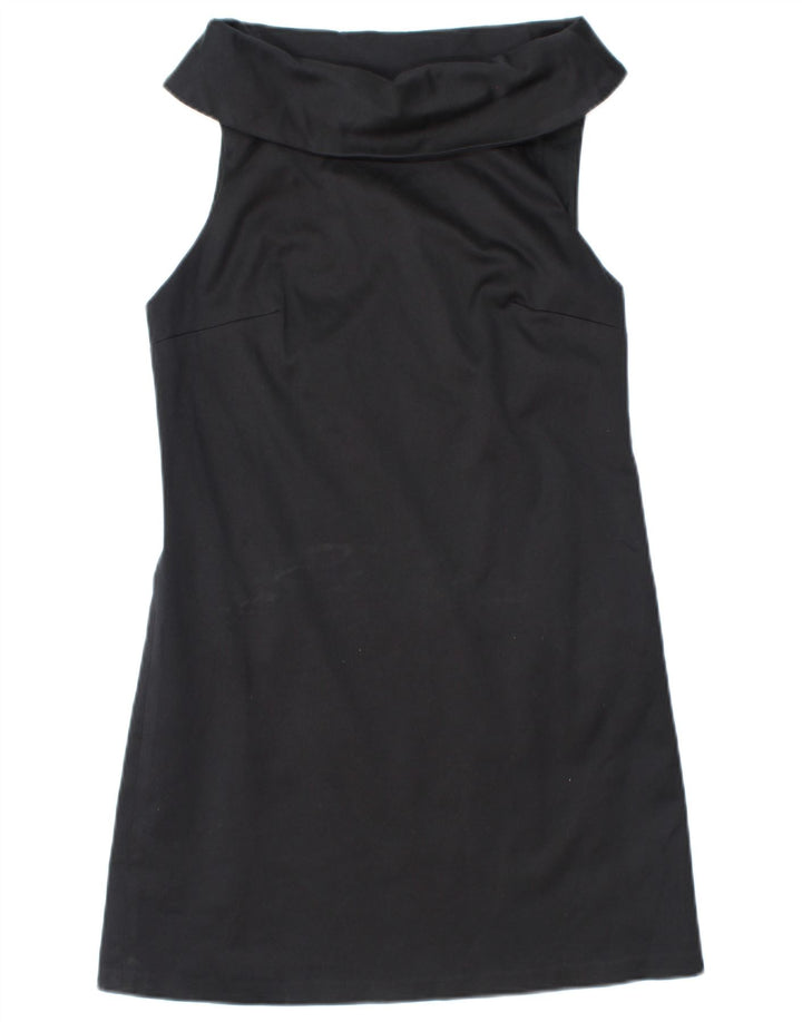 MILLY Womens Sleeveless Off Shoulder Dress US 4 Small Black Cotton