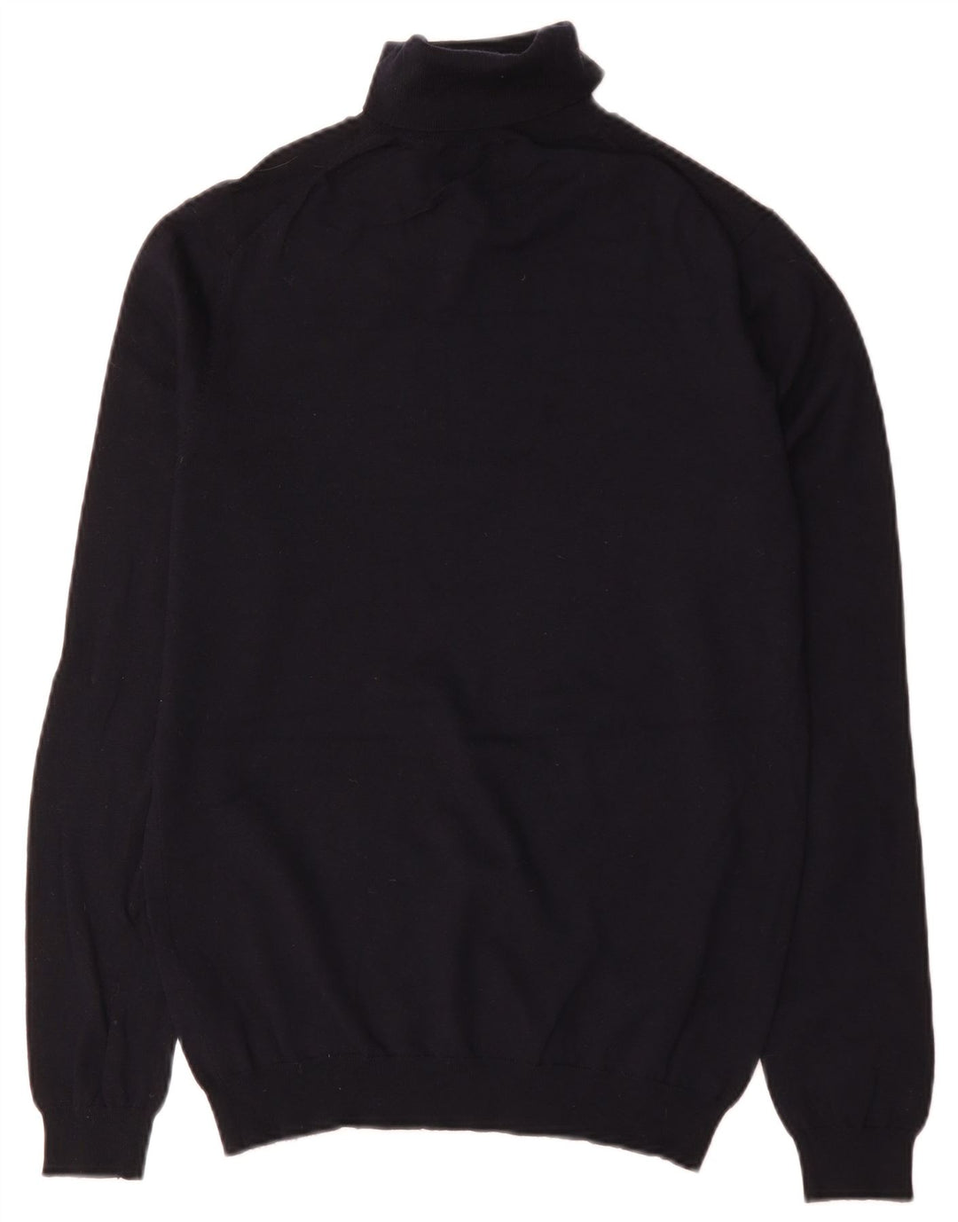 Suéter masculino Reiss com gola redonda e lã azul marinho médio