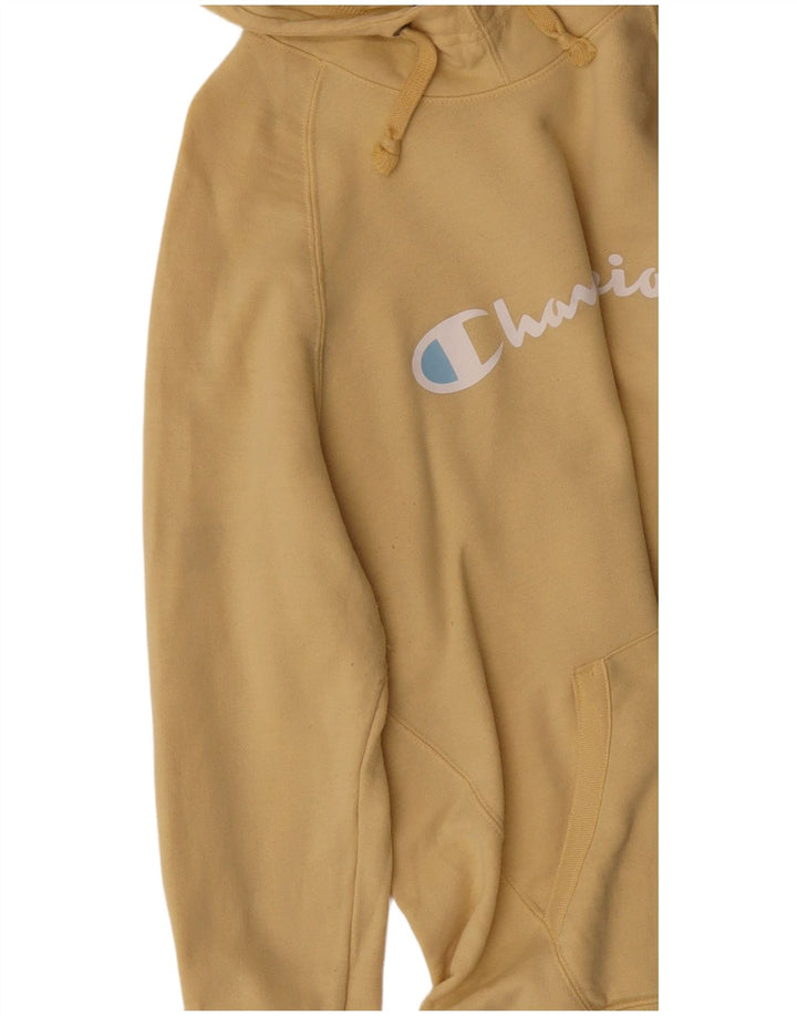 Jumper com capuz gráfico masculino Champion grande poliéster amarelo