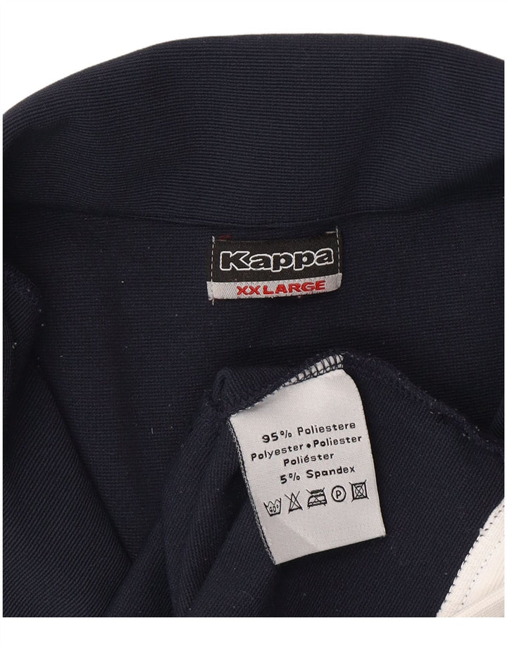 Jaqueta feminina Kappa UK 20 2XL azul marinho colorblock poliéster