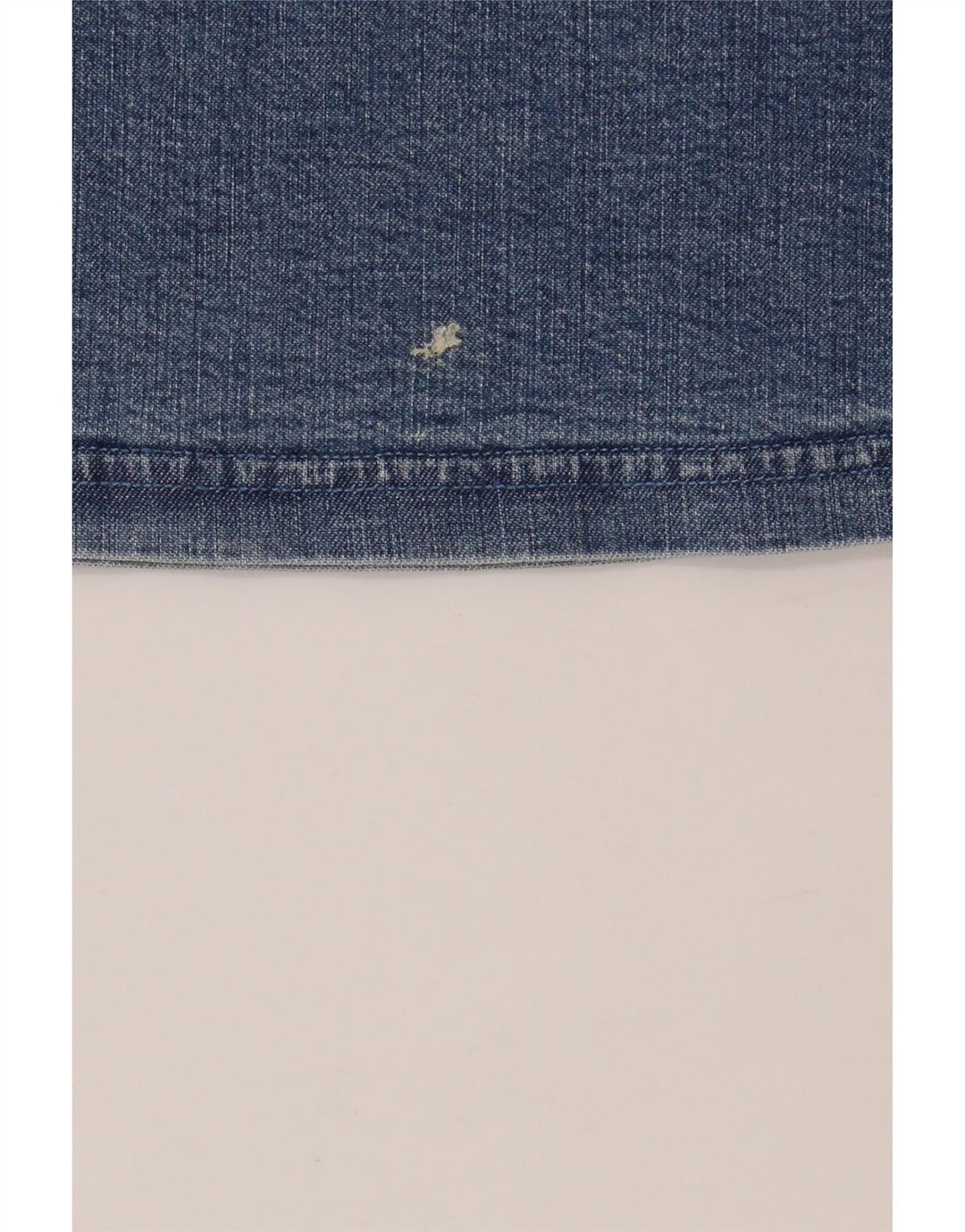 Saia jeans feminina ARMANI Reino Unido 14 médio W28 algodão azul