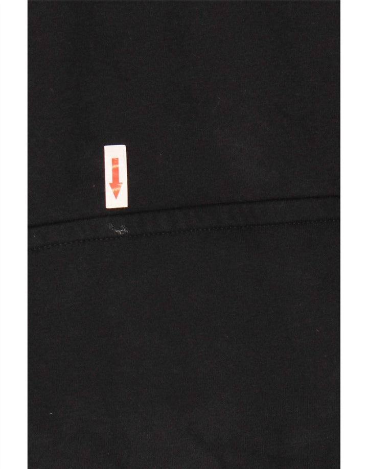 Jumper com capuz Nike masculino oversized pequeno algodão preto