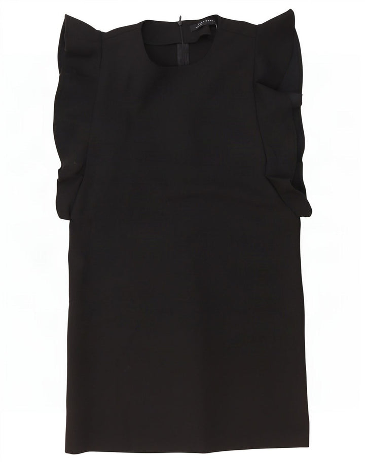 Vestido bainha feminino Zara Reino Unido 16 grande preto