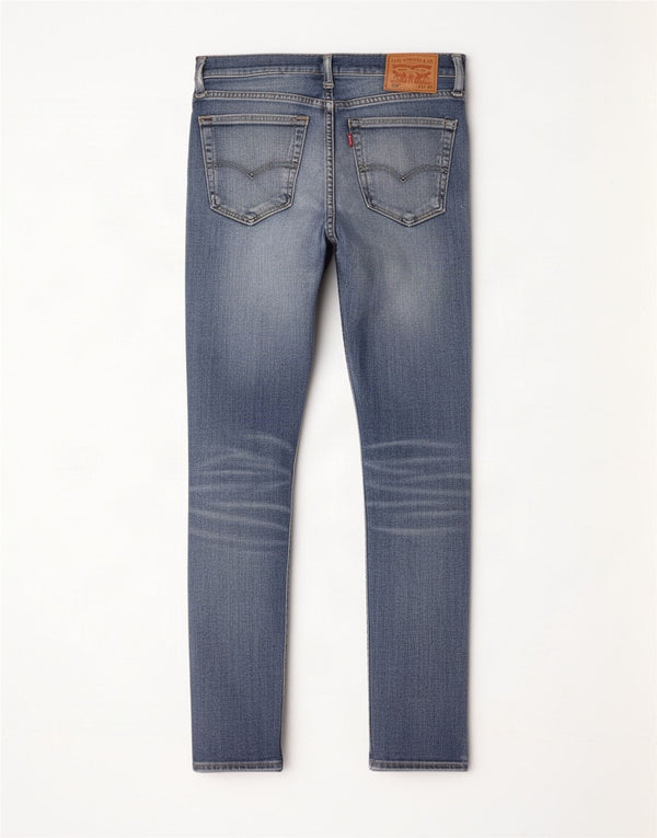 Levi's Masculino 519 Hi-Ball Skinny Jeans W32 L32 Azul Algodão