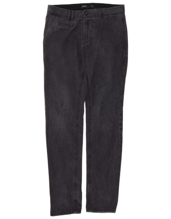 Calça Chino Rifle Mens Slim W32 L33 Azul Marinho Xadrez