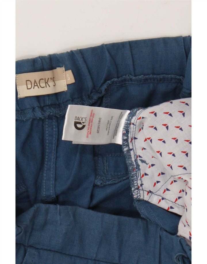 Calça Chino Masculina Reta Dack's Pequena W32 L25 Algodão Azul