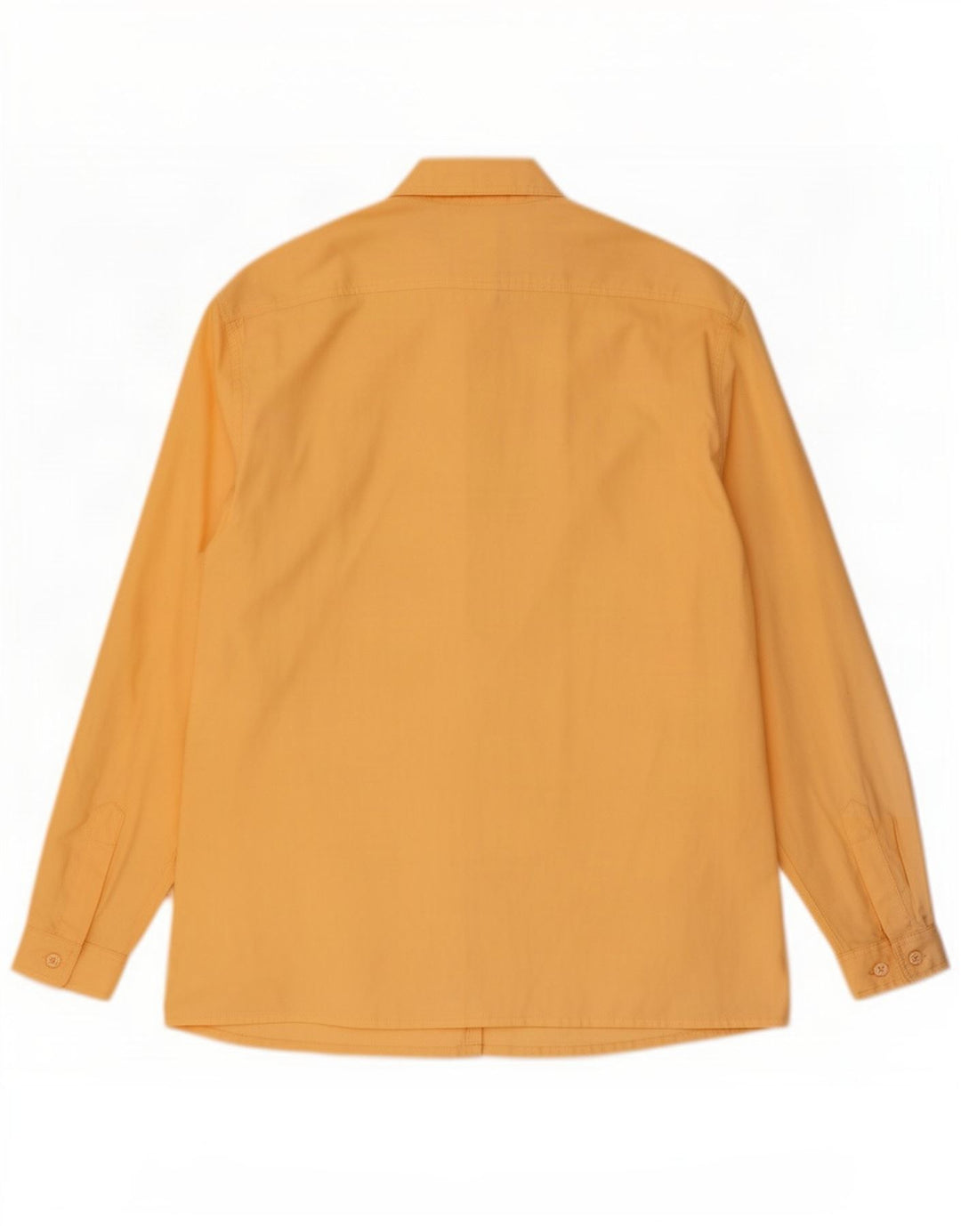 Camisa feminina vintage folgada UE 38 algodão amarelo médio