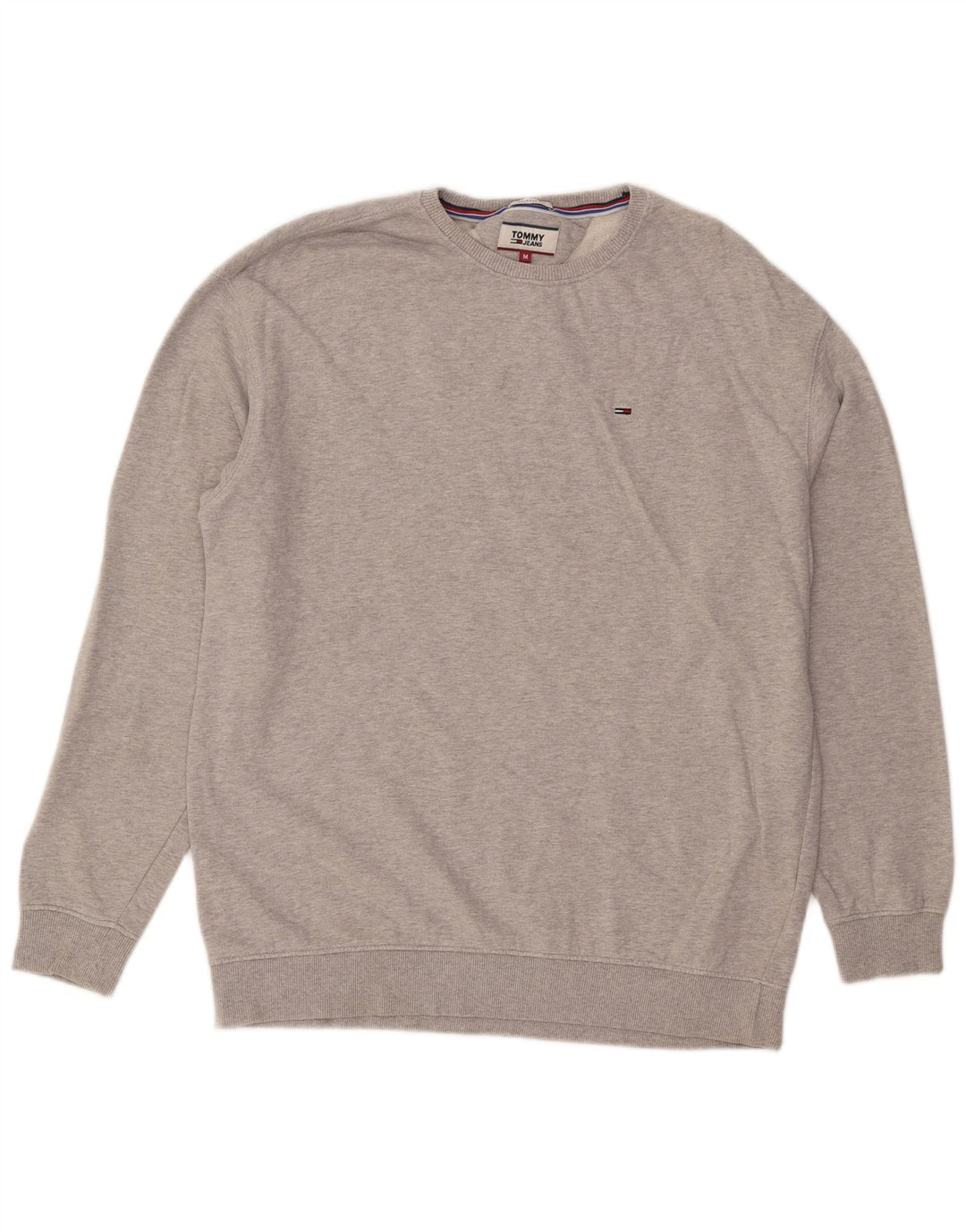 Tommy Hilfiger moletom masculino com ajuste relaxado, moletom médio cinza algodão