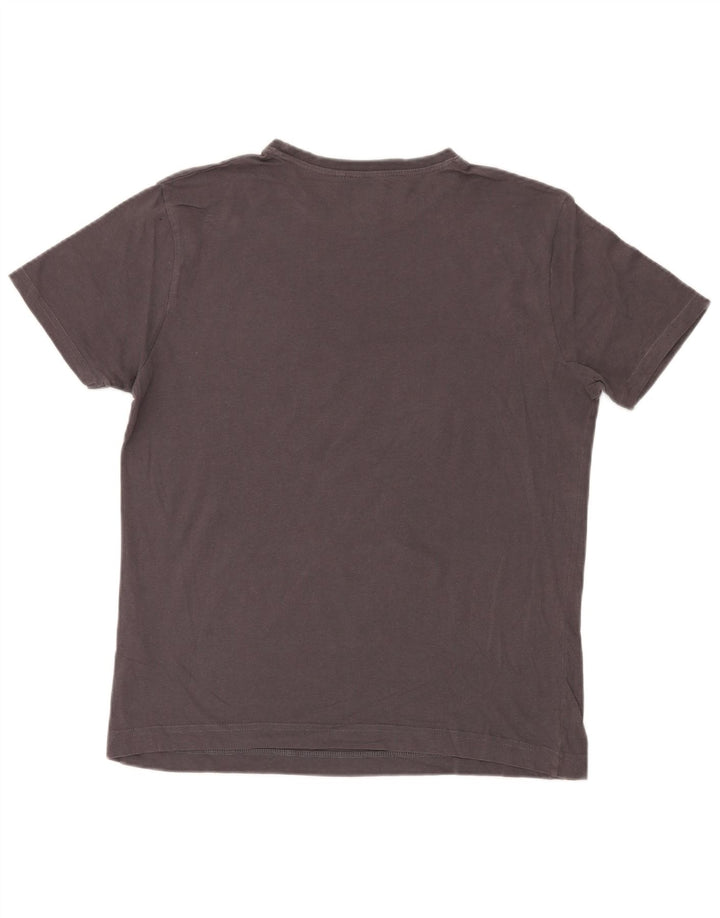 Camiseta gráfica masculina Dack's Top algodão cinza médio