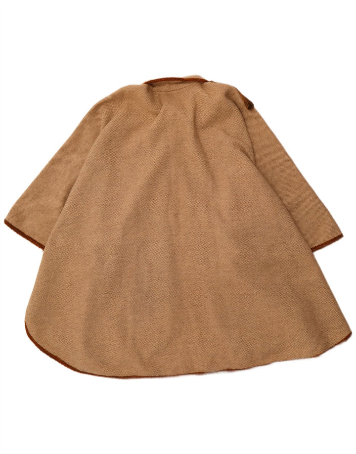 Casaco poncho feminino VINTAGE tamanho único marrom