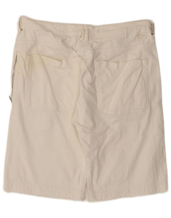 Diesel Mens Chino Shorts W34 Grande Algodão Branco