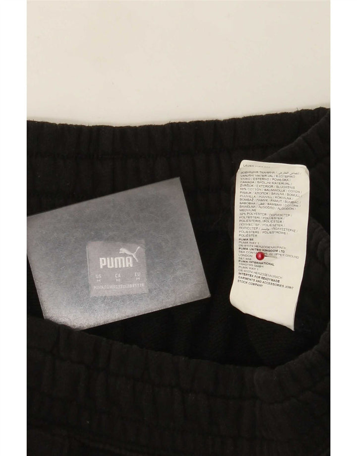 Calça de treino masculina Puma Joggers médio algodão preto