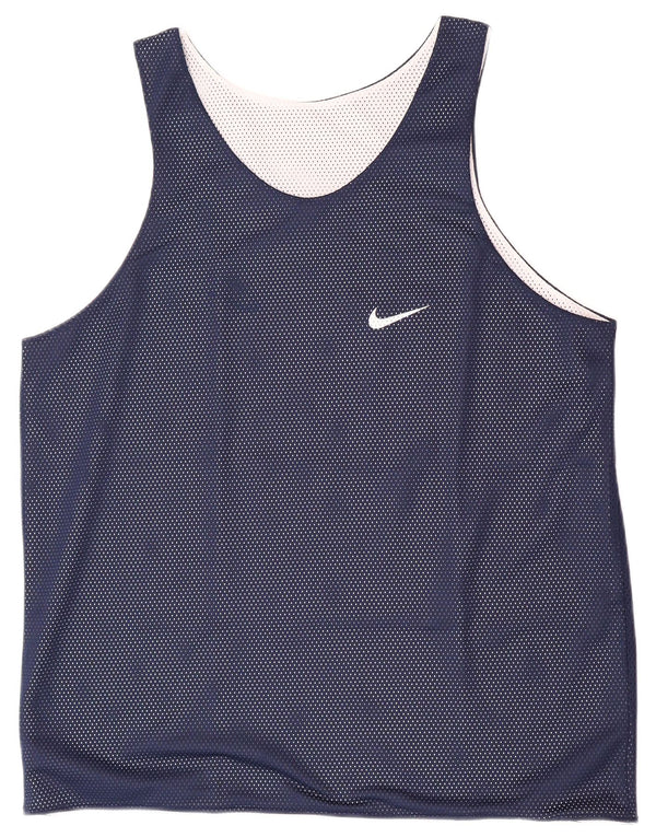 Colete reversível masculino Nike XL azul marinho poliéster