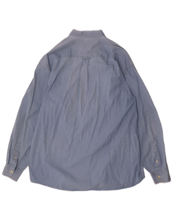 Camisa masculina Dockers XL azul algodão