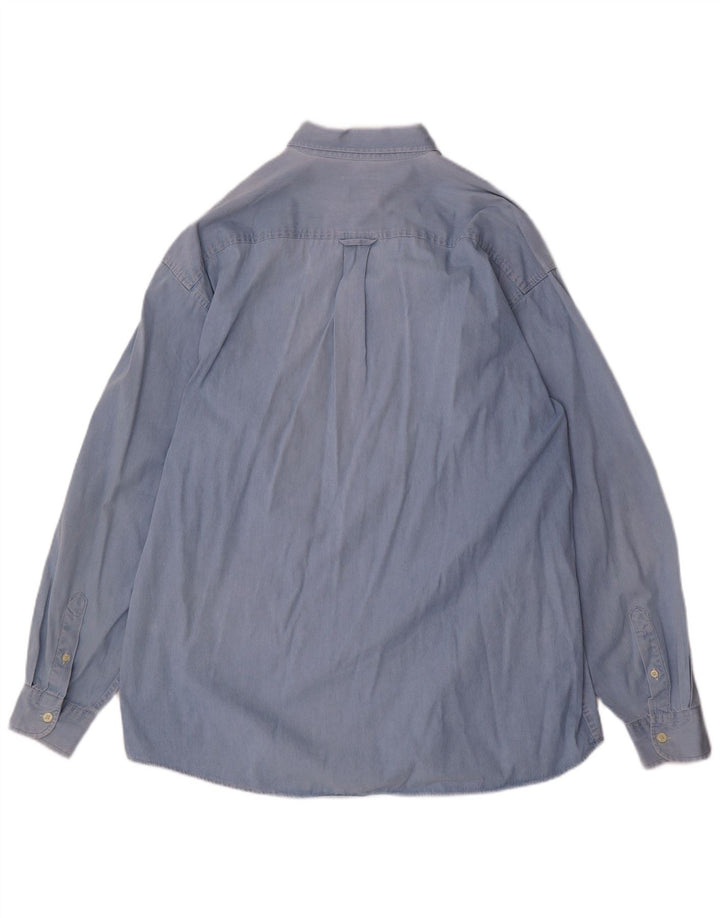 Camisa masculina Dockers XL azul algodão