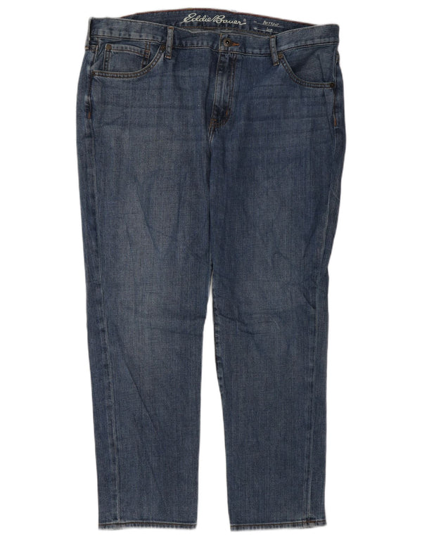 Eddie Bauer Womens Boyfriend Slim Jeans US 14 XL W36 L28 Blue Cotton