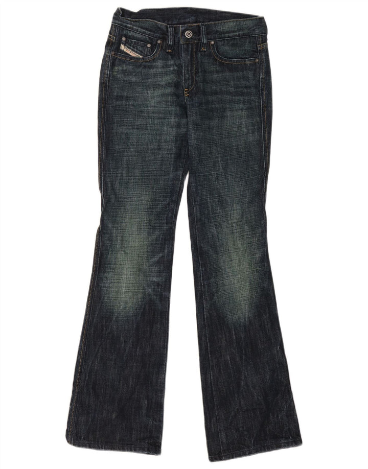Diesel feminino bootcut jeans W26 L31 algodão azul marinho