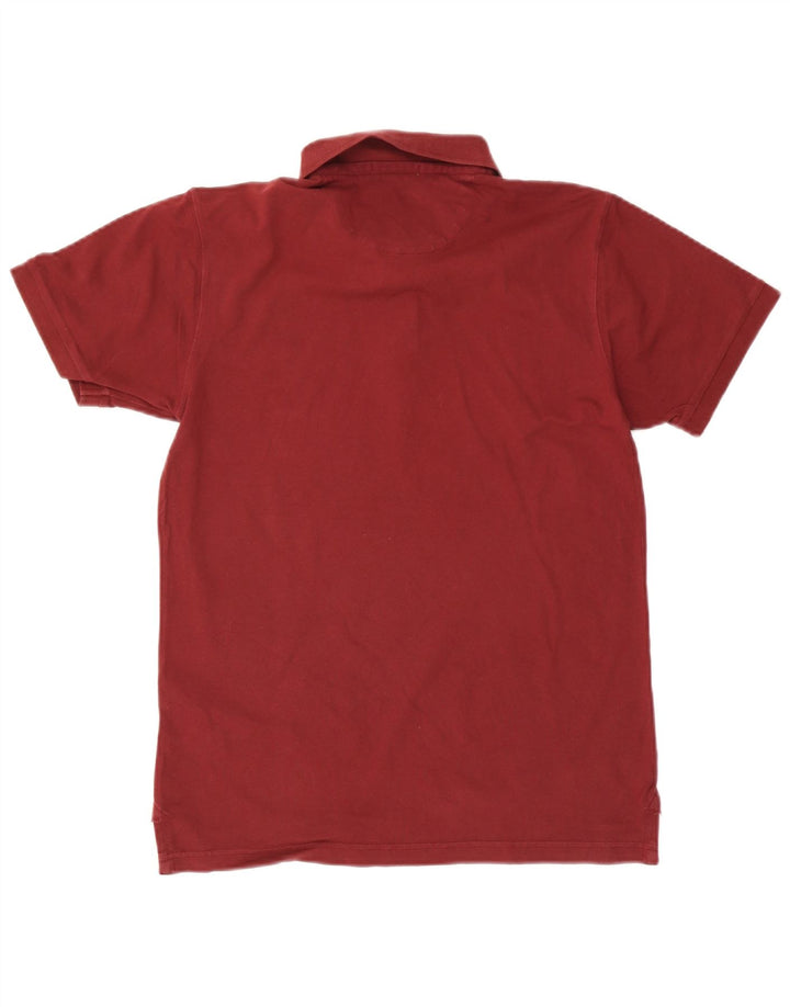 JACK WILLS Camisa polo masculina slim fit de algodão marrom médio