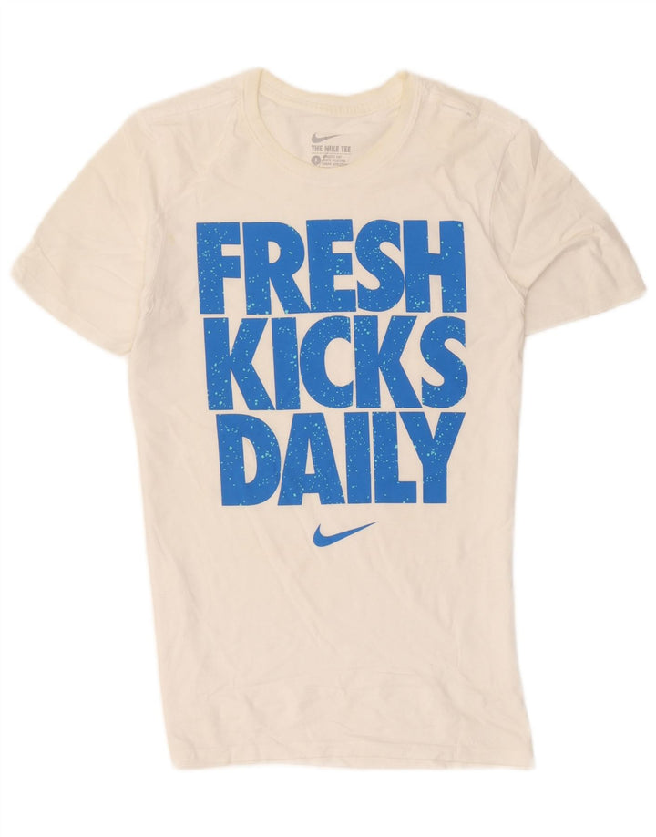 Camiseta Nike Masculina Athletic Cut Graphic Top Pequeno Branco