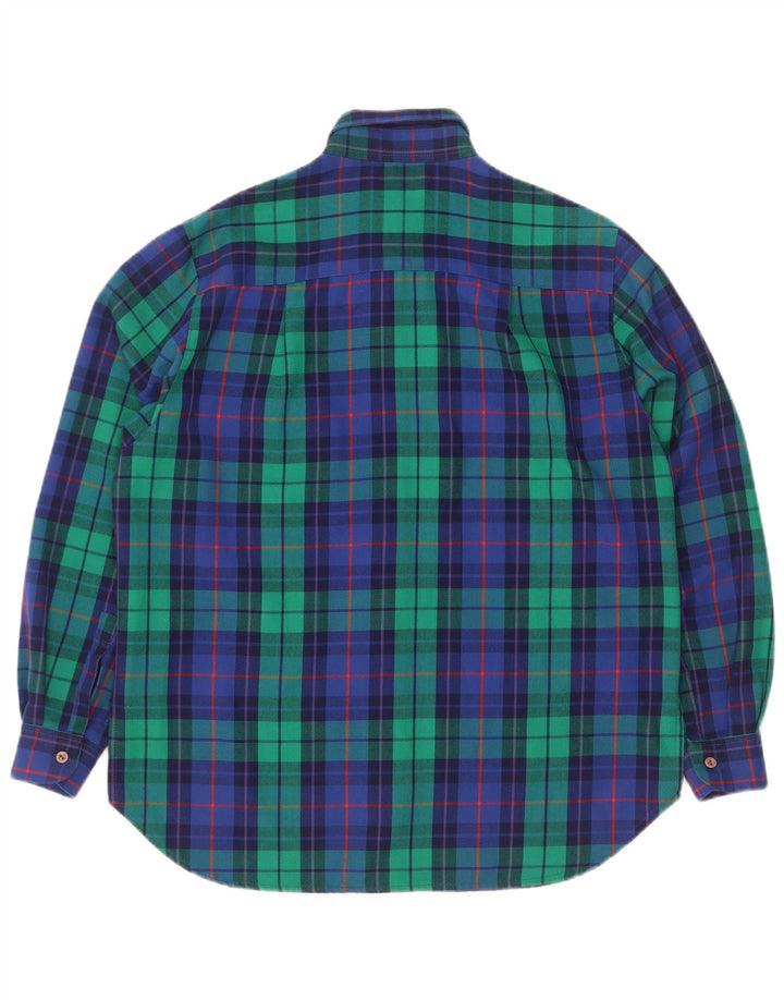 Camisa feminina de flanela Gabri elle La Camicia UK 16 grande xadrez multicolorida