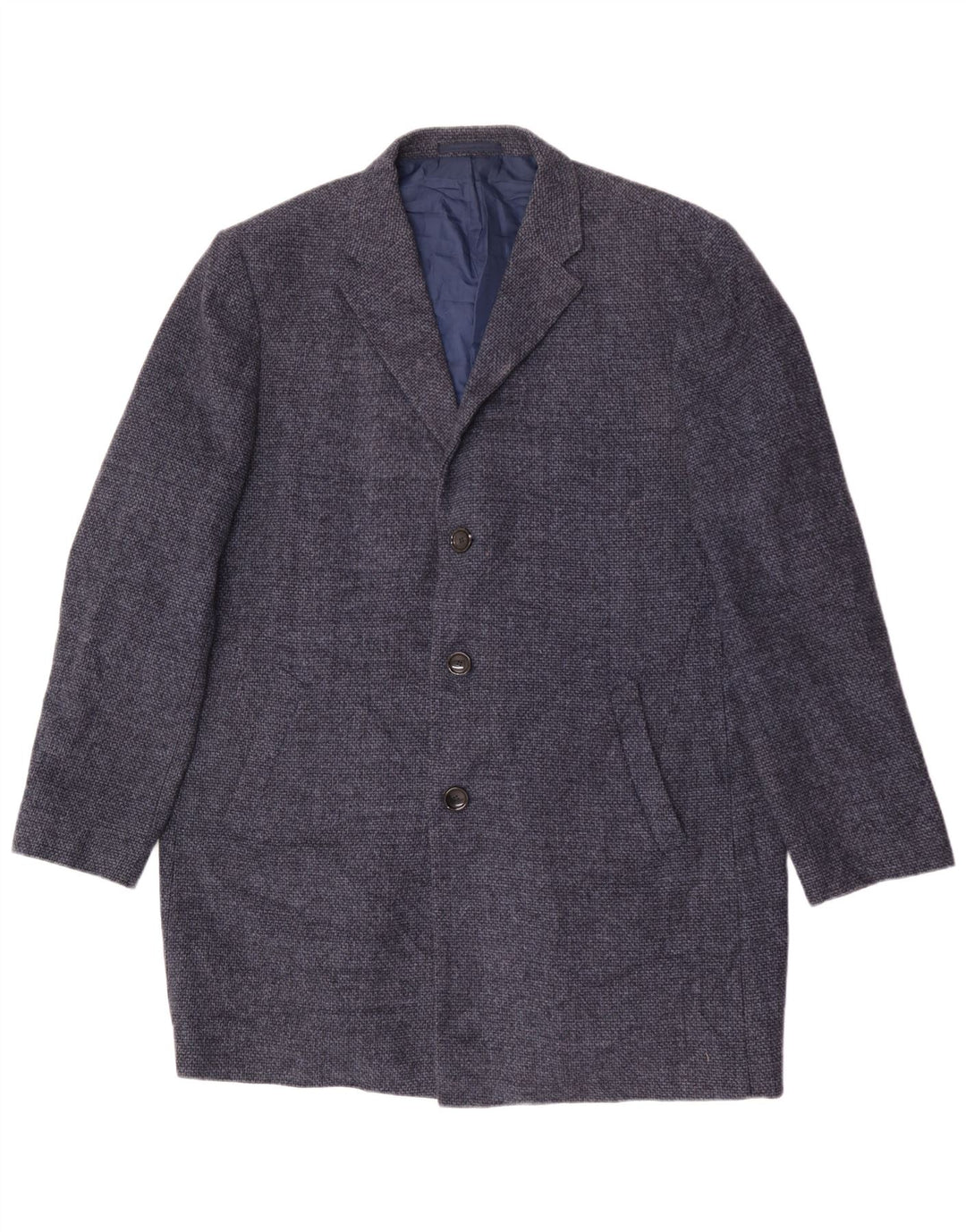 Sobretudo masculino Marks & Spencer UK 44 2XL poliéster azul marinho