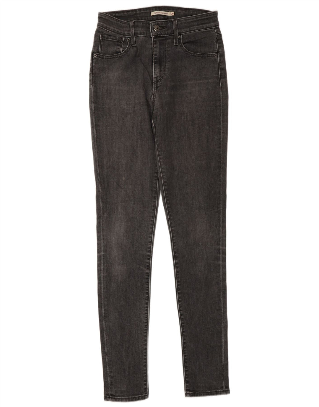 Jeans skinny feminino Levi's W26 L34 algodão cinza