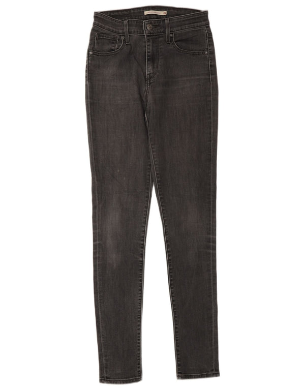 Jeans skinny feminino Levi's W26 L34 algodão cinza