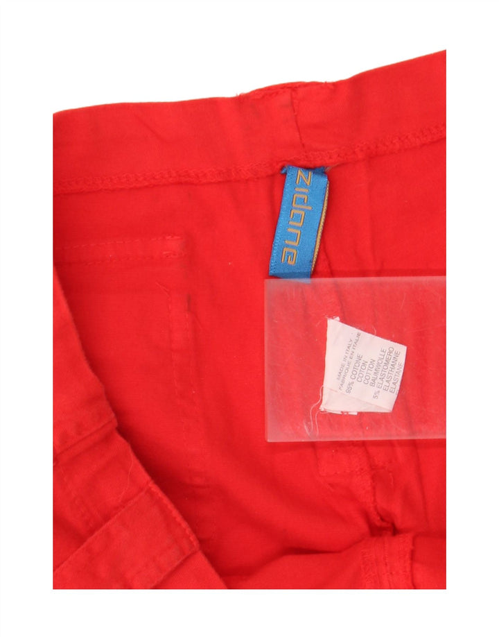 VINTAGE Womens Wide Leg Cargo Trousers W38 L33 Red Cotton Vintage Vintage and Second-Hand Vintage from Messina Hembry 
