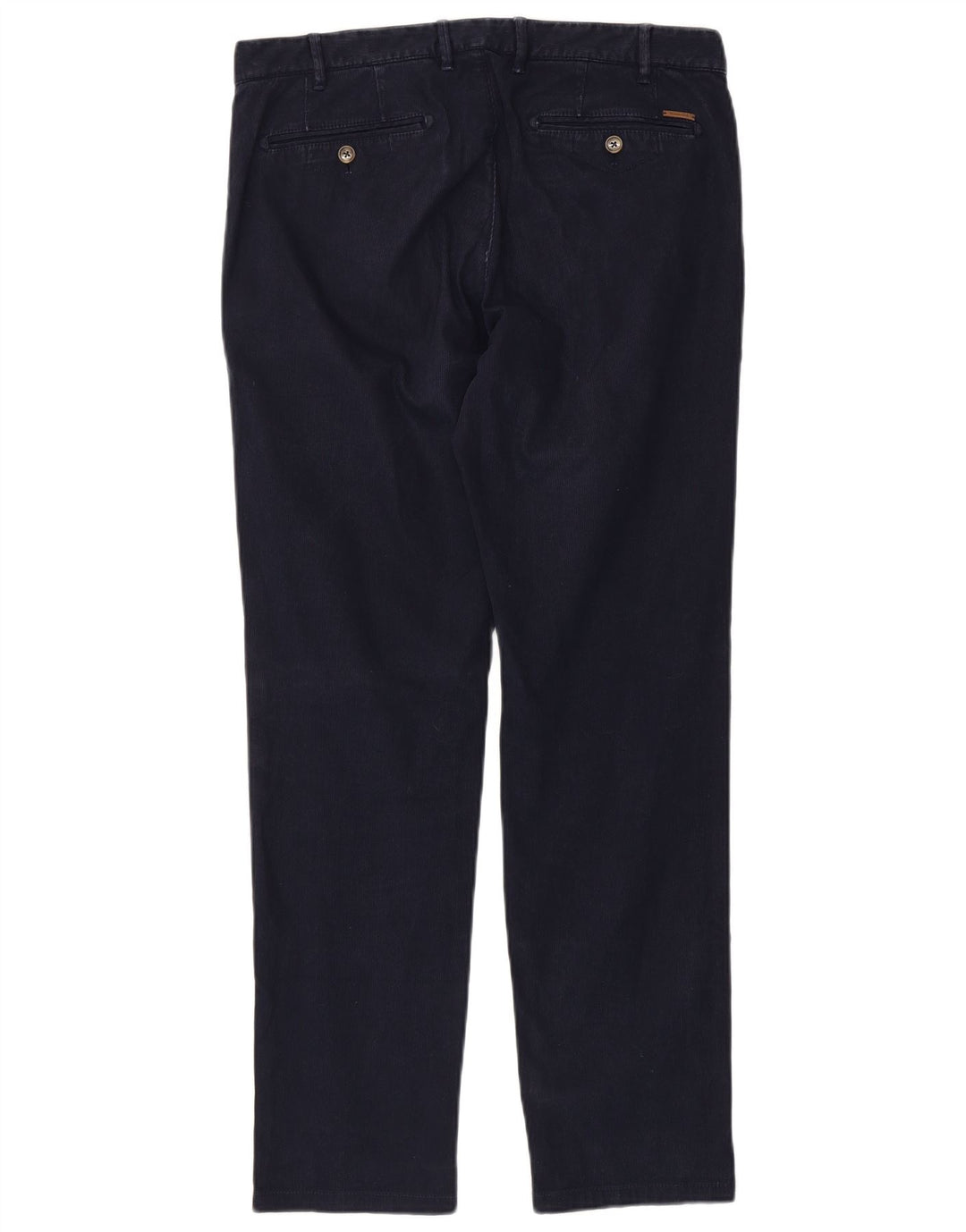 Calça chino masculina MASSIMO DUTTI casual fit UE 42 grande W32 L32 azul marinho