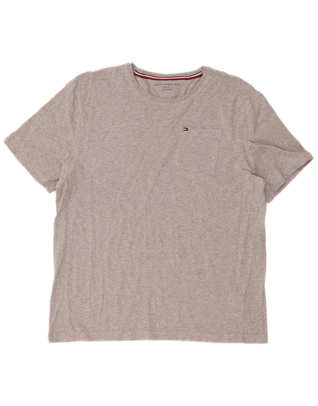 Camiseta masculina Tommy Hilfiger Top XL algodão cinza