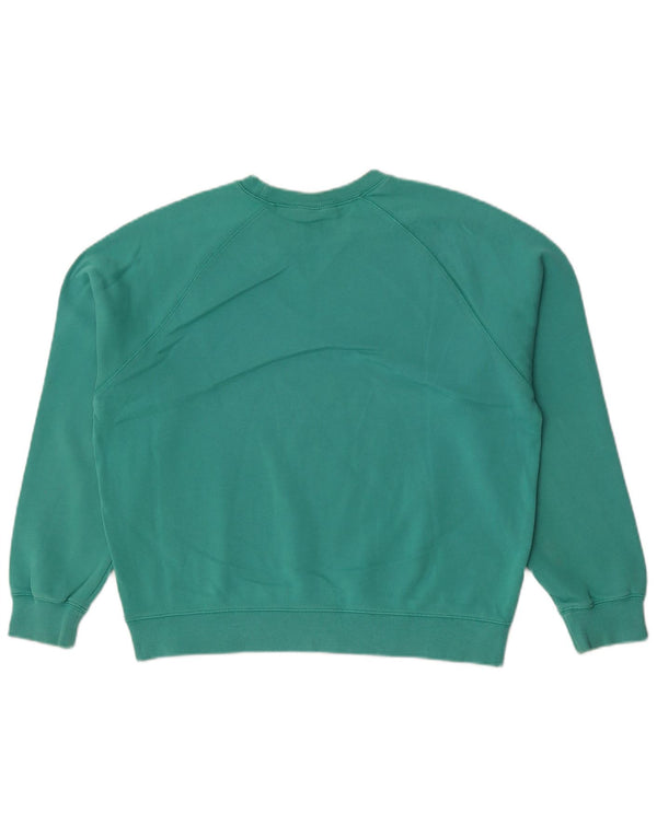 Carhartt moletom feminino oversized jumper UK 10 pequeno algodão verde