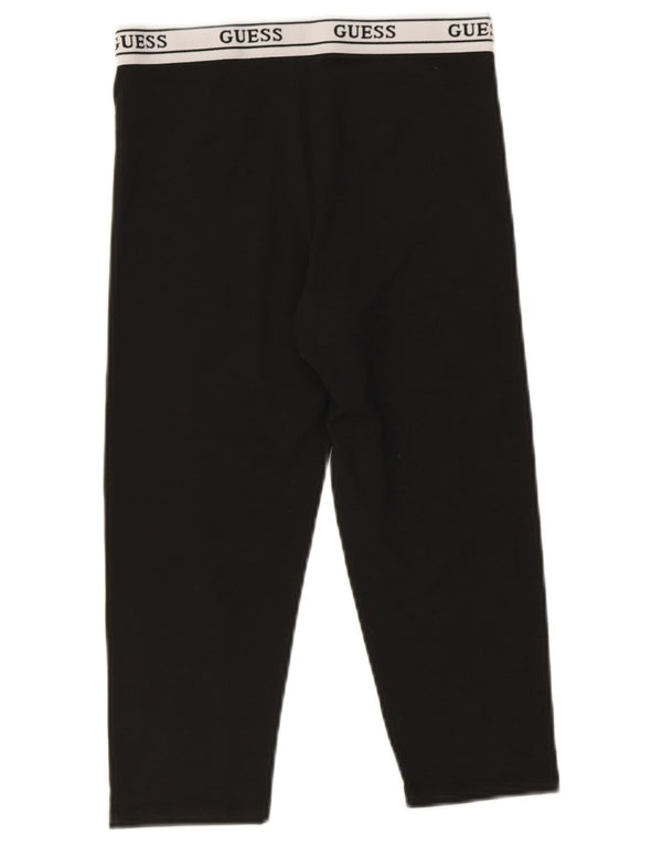 Guess Womens Capri Leggings UK 10 Pequeno Modal Preto