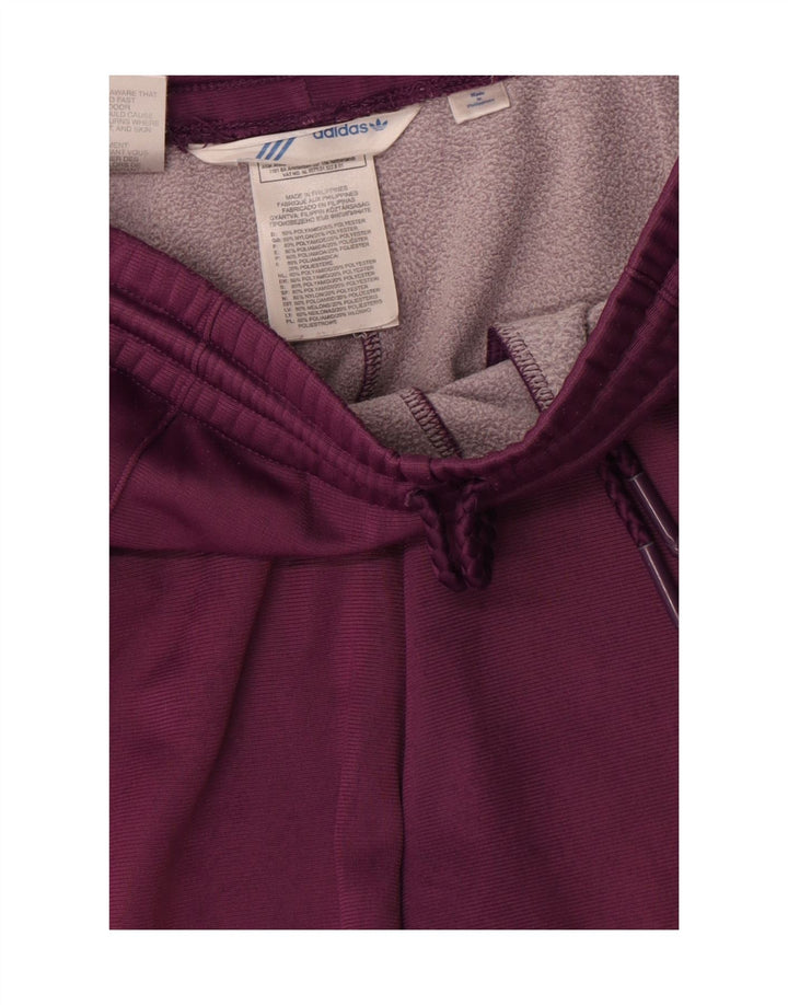 Calça de treino feminina Adidas UK 14 poliéster médio Borgonha