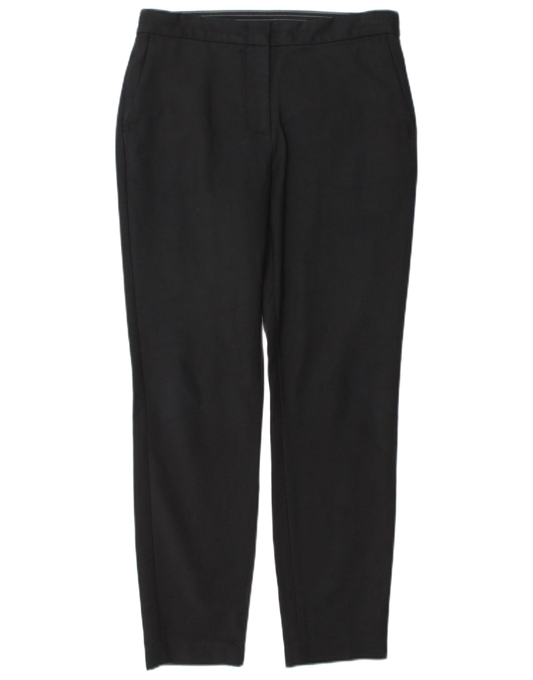 Zara Calça Chino Feminina Slim Médio W29 L28 Algodão Preto