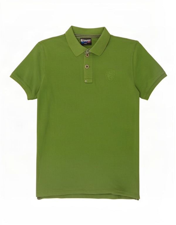 Camisa pólo masculina Blauer pequena algodão verde