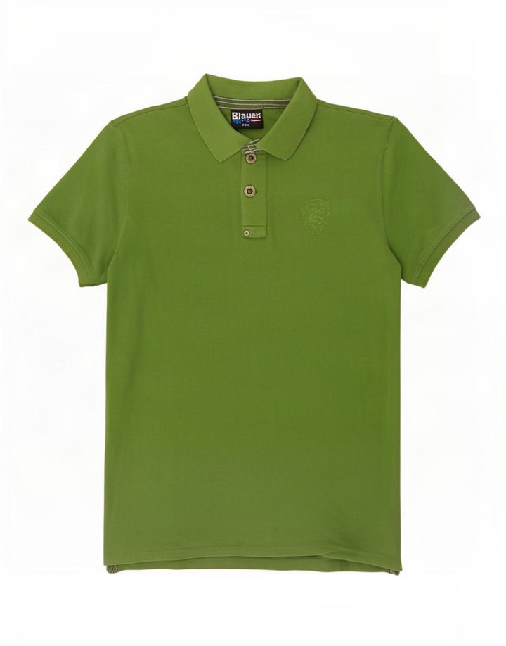 Camisa pólo masculina Blauer pequena algodão verde