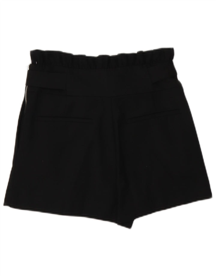 Calça feminina Zara Trafaluc cintura alta pequena W26 poliéster preto