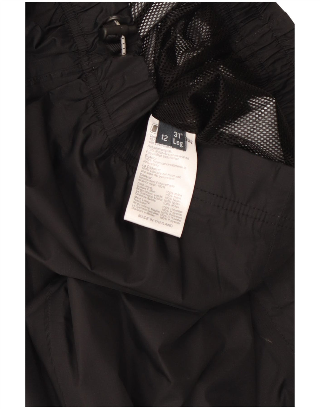 Calça impermeável feminina Berghaus UK 12 nylon preto médio