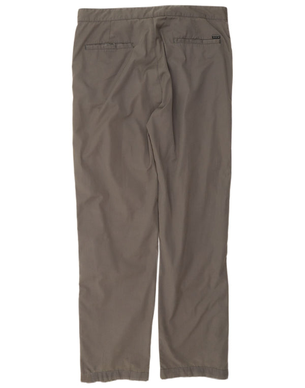 Calça masculina reta casual Gas W34 L32 cinza