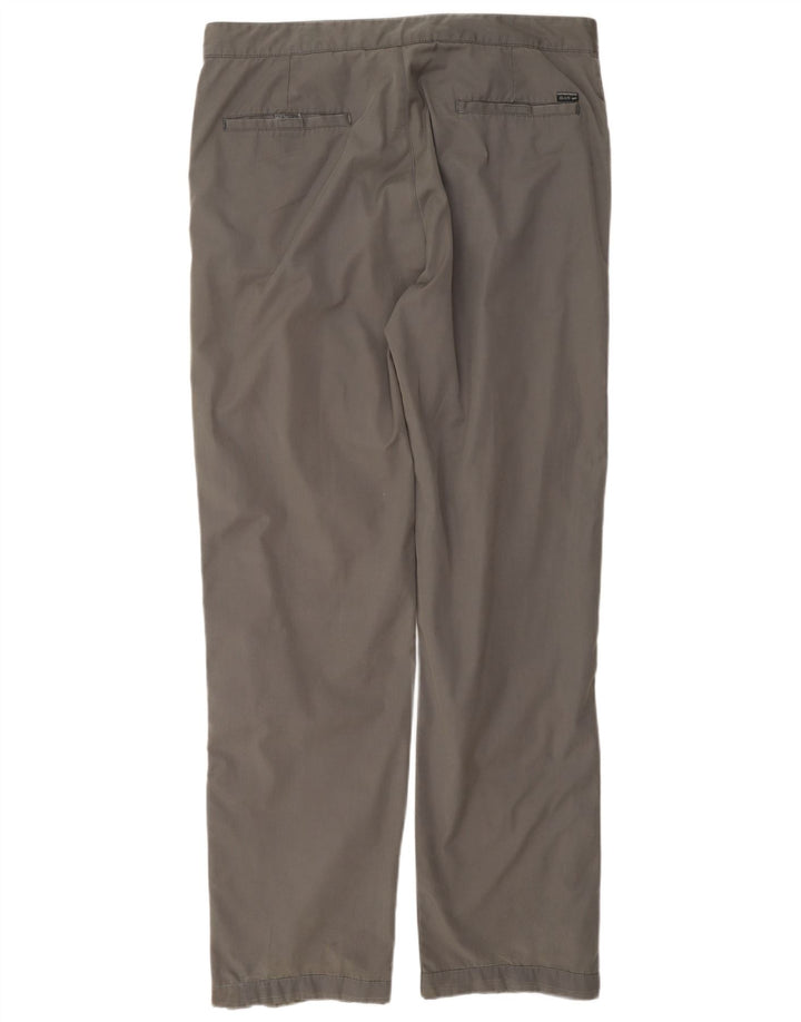 Calça masculina reta casual Gas W34 L32 cinza