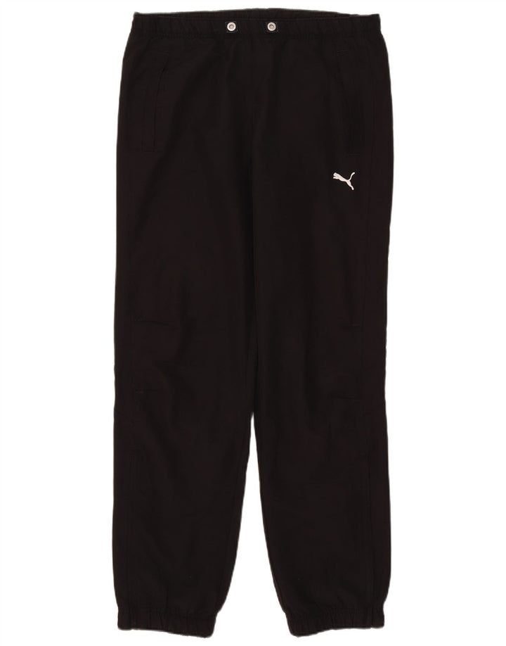 Calça de treino masculina Puma Joggers pequeno poliéster preto