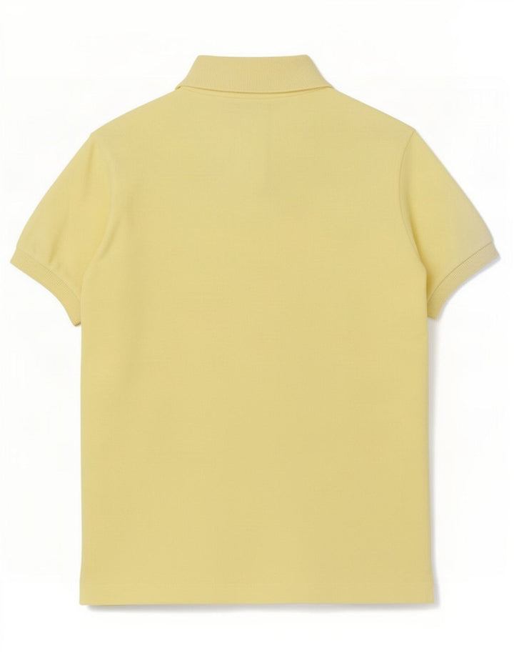 Camisa polo masculina Lacoste tamanho 4 médio algodão amarelo