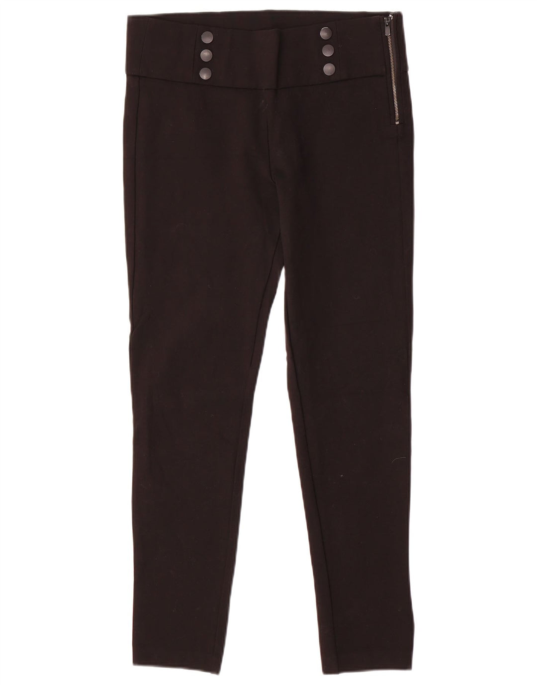 Zara Calça feminina casual slim grande W32 L29 preta